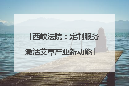 西峡法院：定制服务激活艾草产业新动能